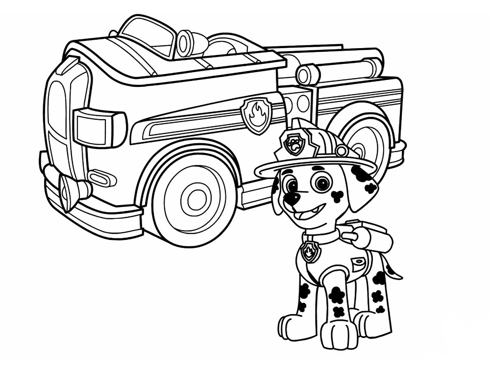 Paw patrol coloring pages