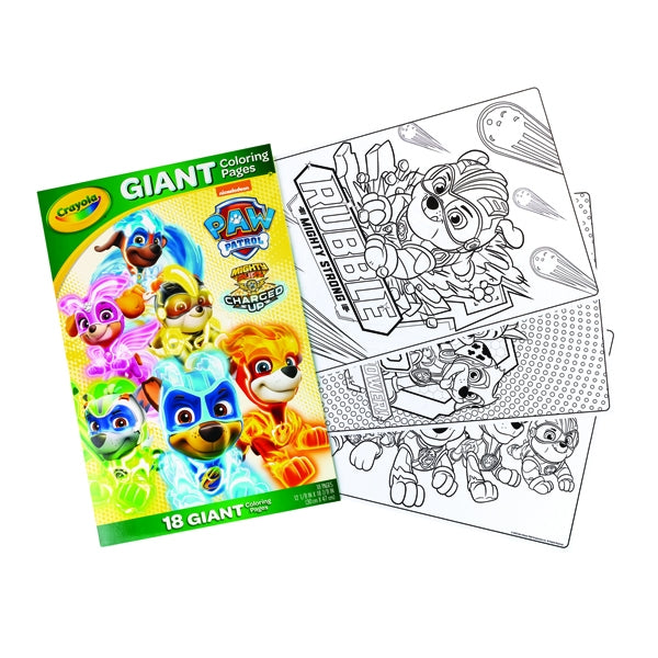 Crayola giant coloring pages paw patrol fldp â