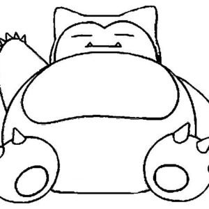 Snorlax coloring pages printable for free download