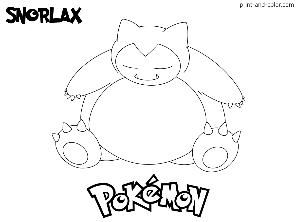 Pokemon coloring pages print and color