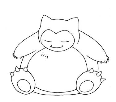 Snorlax by jompie on