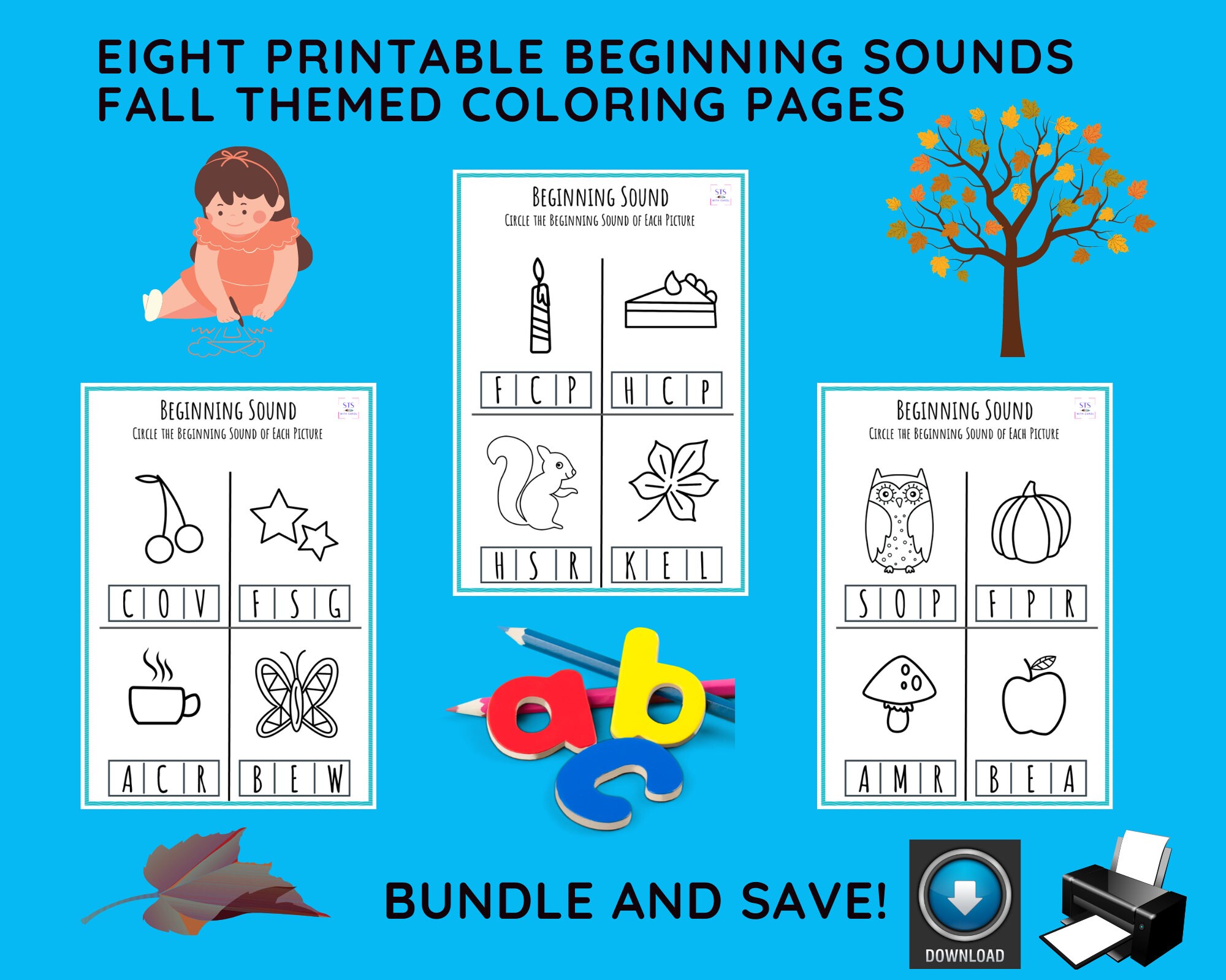 Beginning sounds preschool fall