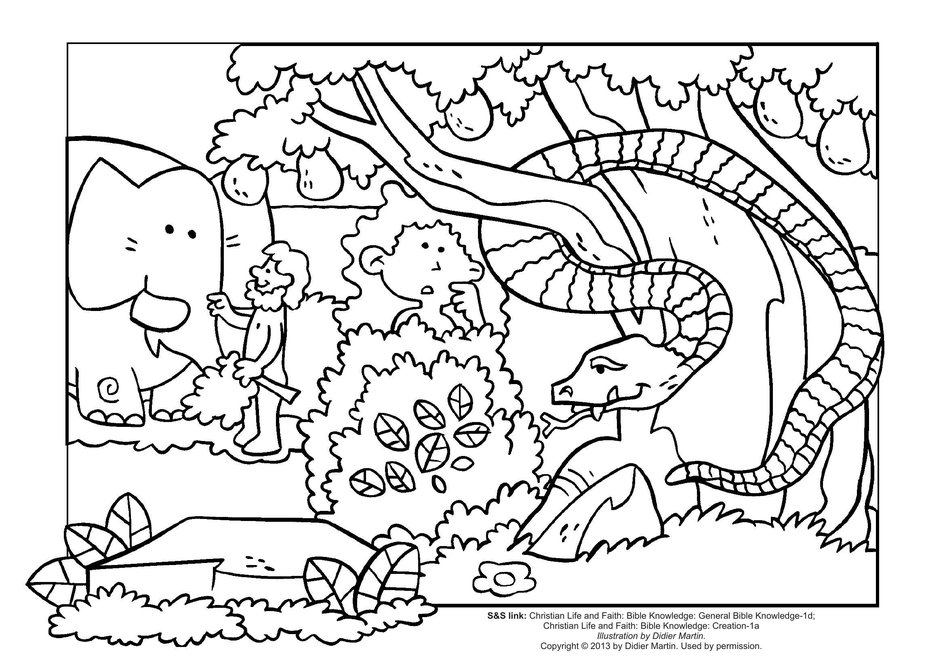 Coloring page old testament in the beginning my wonder studio