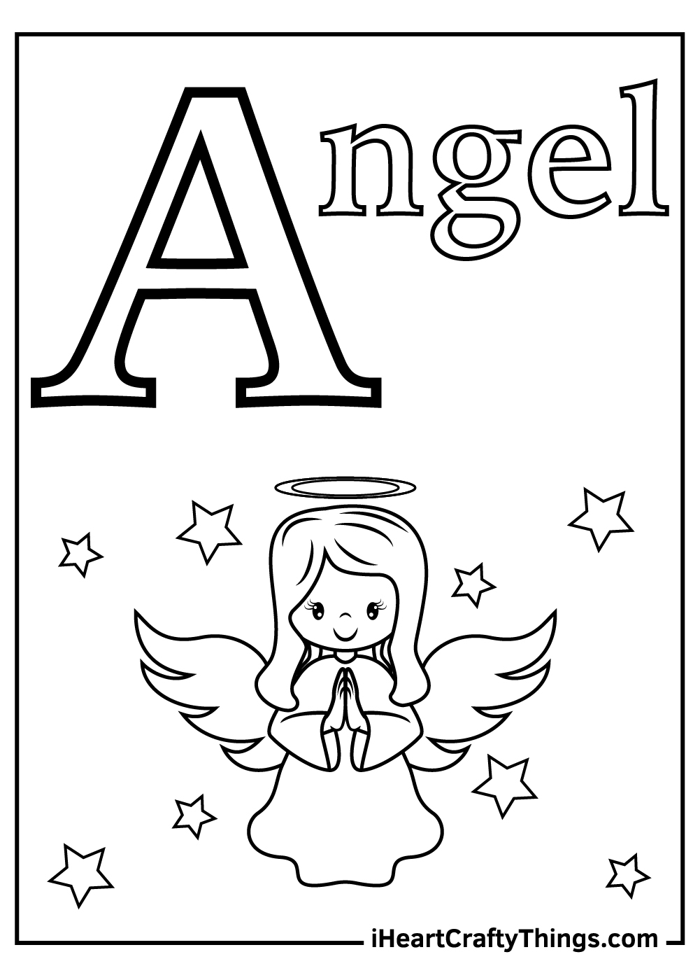 Letter a coloring pages free printables