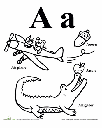 Words that start with a kindergarten coloring pages abc coloring pages zoo phonics