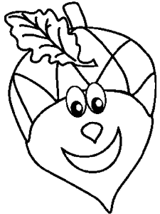 Acorns coloring pages and printable activities