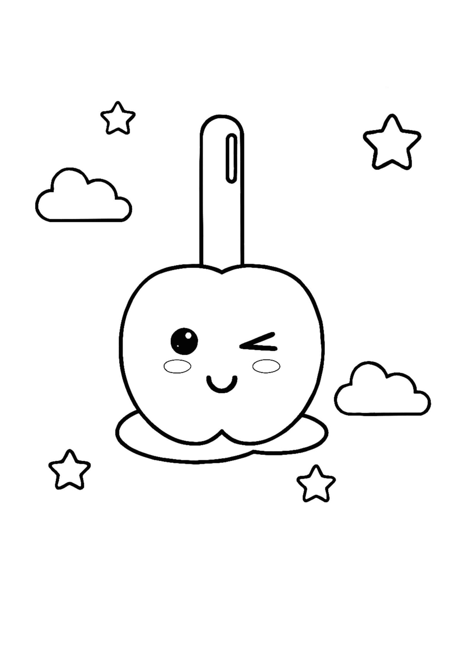 Kawaii candy coloring pages