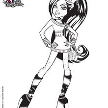 Clawdeen wolf coloring pages