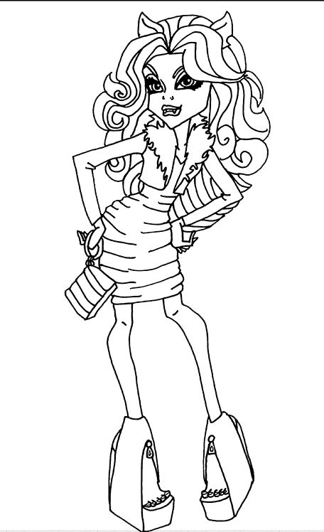 Clawdeen wolf monster high coloring page ð ðñðºñðñðºð ððññðððºð ðððñññðð