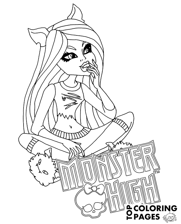 Clawdeen wolf monster high top character to download