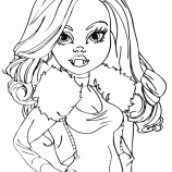 Clawdeen wolf coloring pages coloring pages to download and print