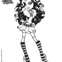 Clawdeen wolf coloring pages