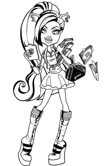 Clawdeen wolf monster high coloring page by billysgirl on