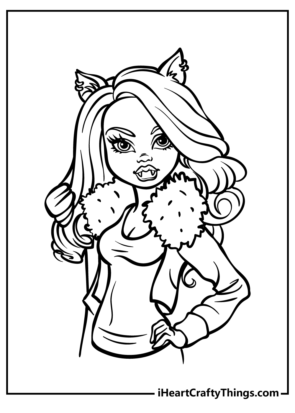 Monster high coloring pages free printables