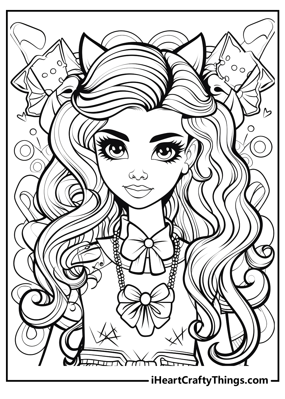 Monster high coloring pages free printables