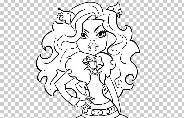 Clawdeen wolf colouring pages coloring book monster high frankie stein png clipart arm art artwork barbie