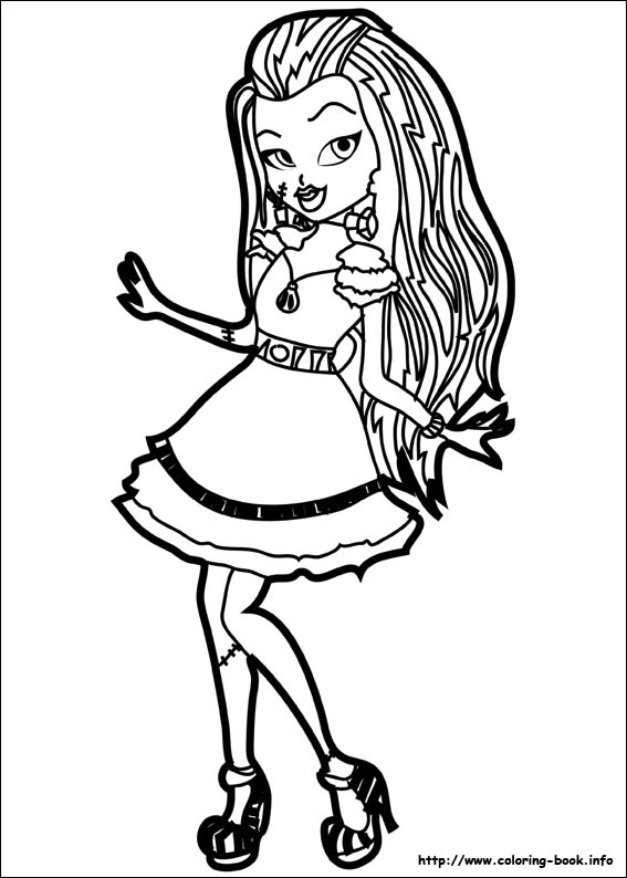 Monster high coloring picture