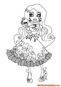 Monster high coloring pages