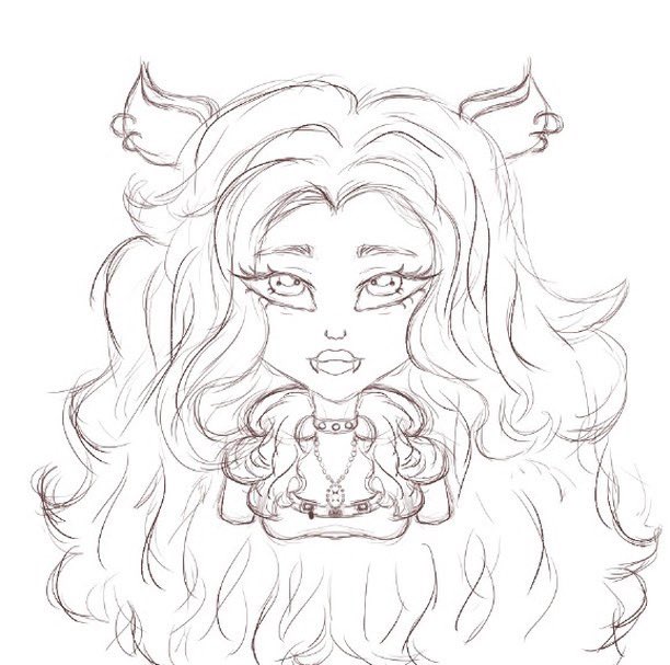 Milos on x clawdeen wolf ðº little sketch i made will try to make all of the main group artistontwittter monsterhigh httpstcojfuubxkhn x