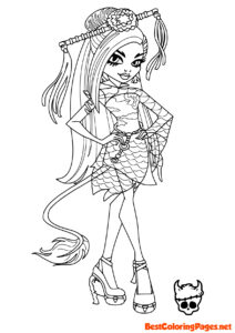 Monster high coloring pages