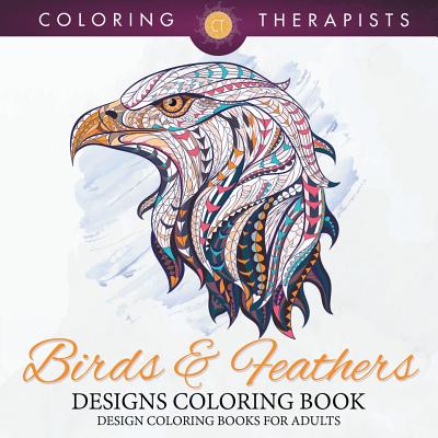 Birds feathers designs coloring book