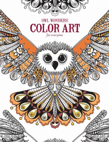 Leisure arts owl wonders color art for everyone coloring book ct