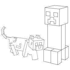 Free printable minecraft coloring pages for toddlers