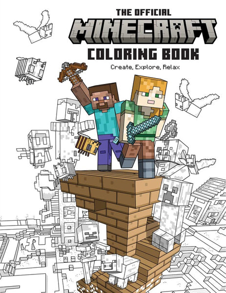 Official minecraft coloring book â www