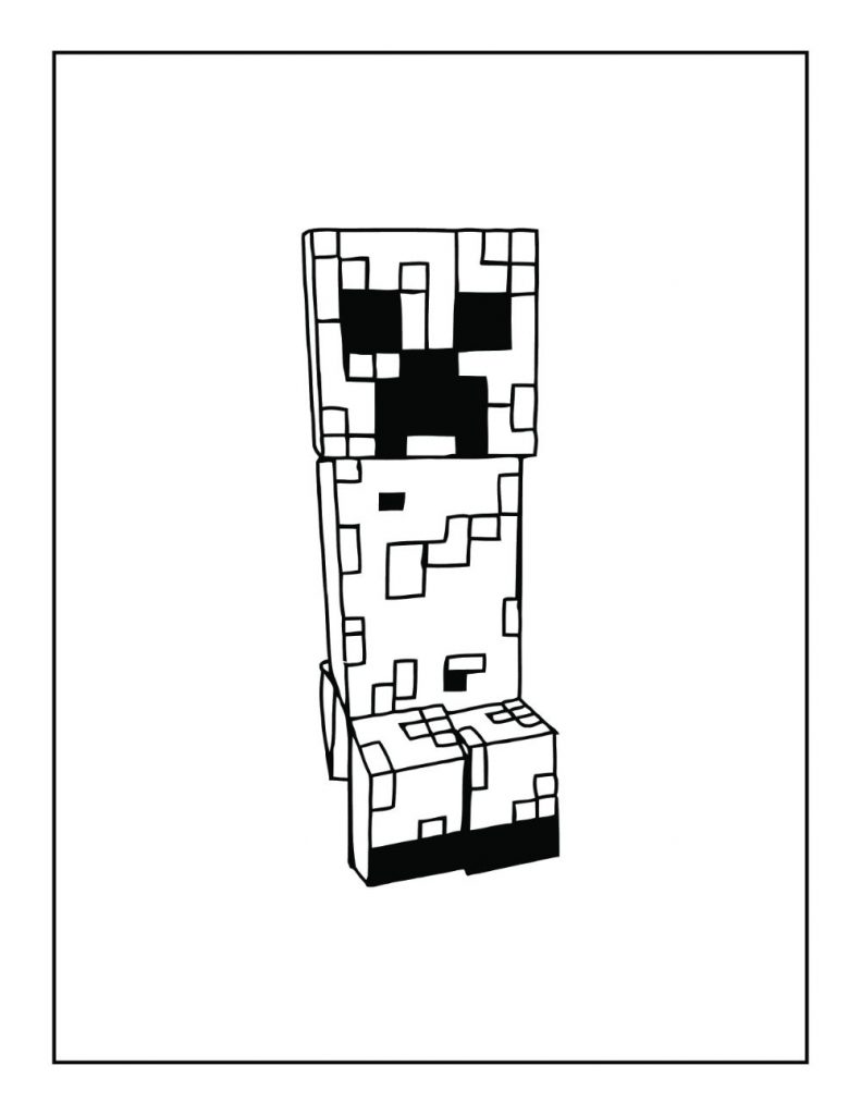 Free minecraft coloring pages for download printable pdf