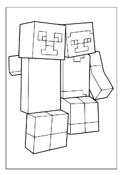 Minecraft world in colors printable coloring pages for young explorers p