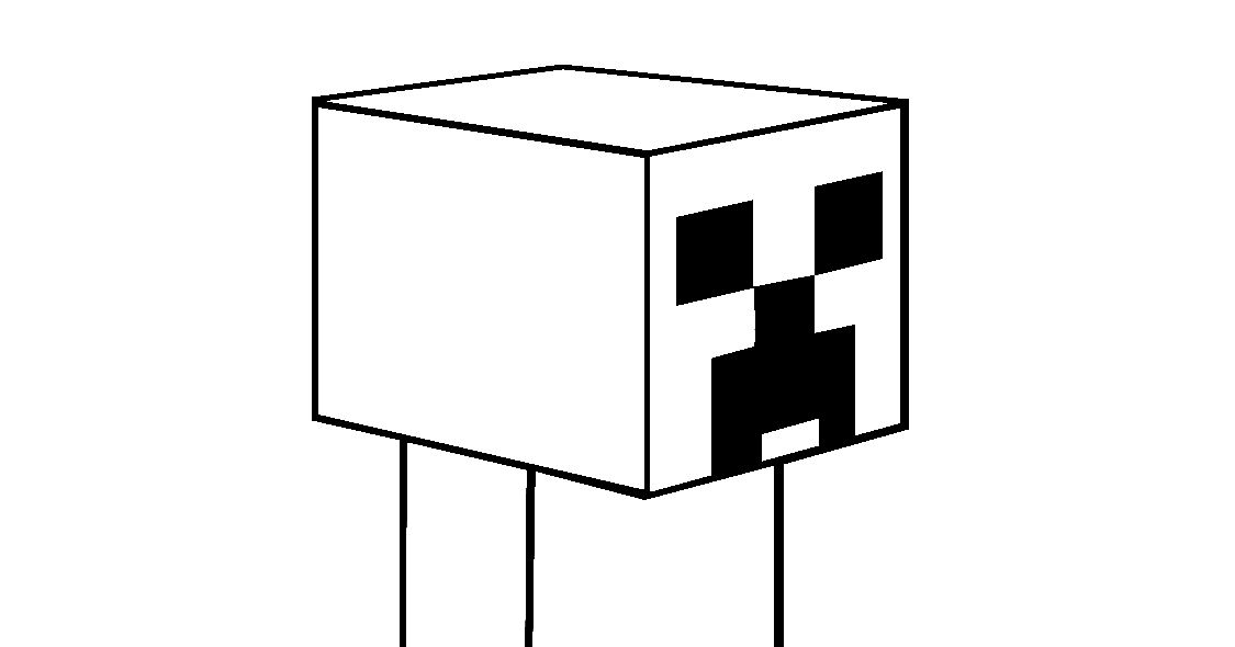 Kids under minecraft coloring pages