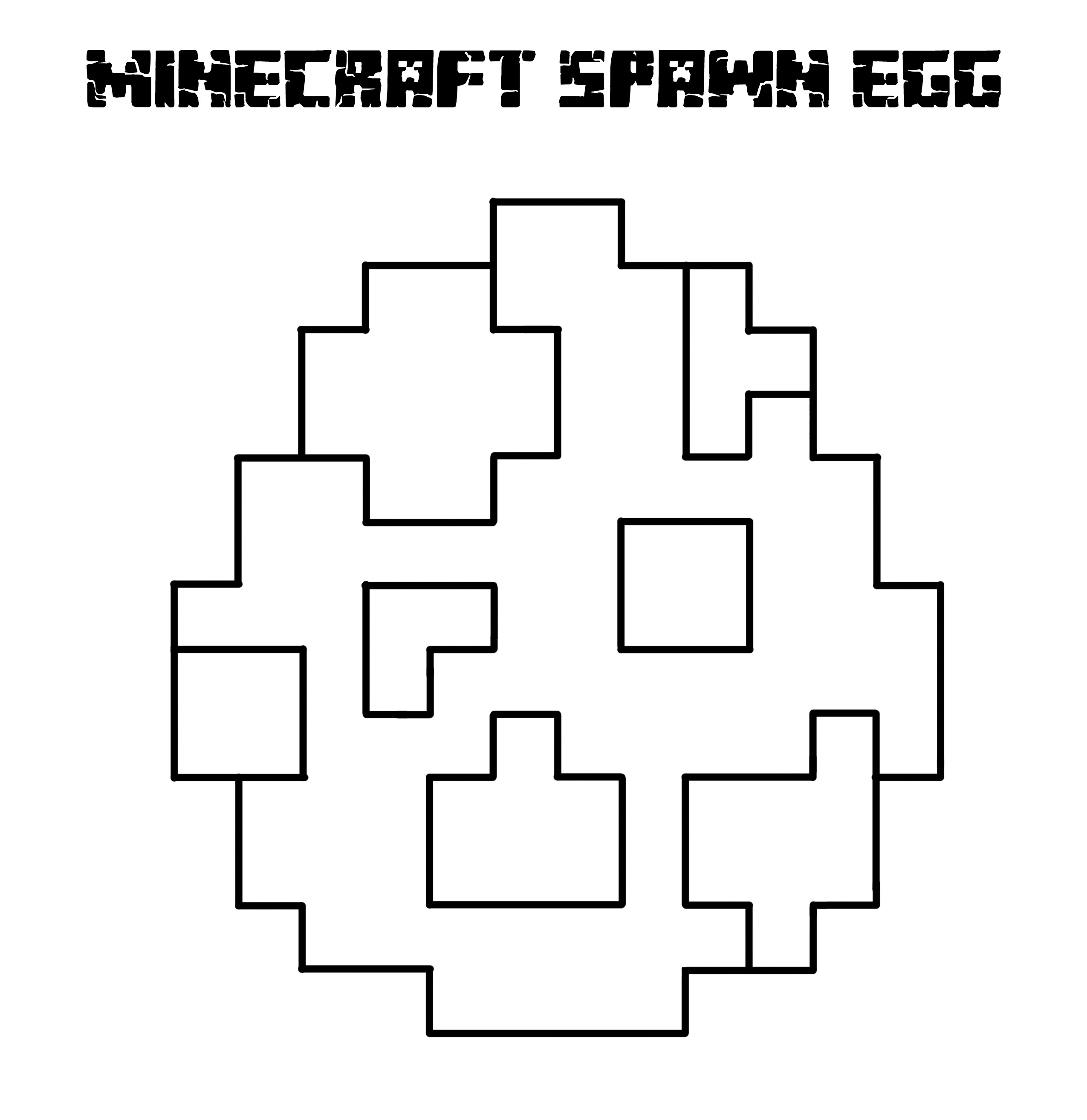 How to decorate minecraft easter eggs with mob chart