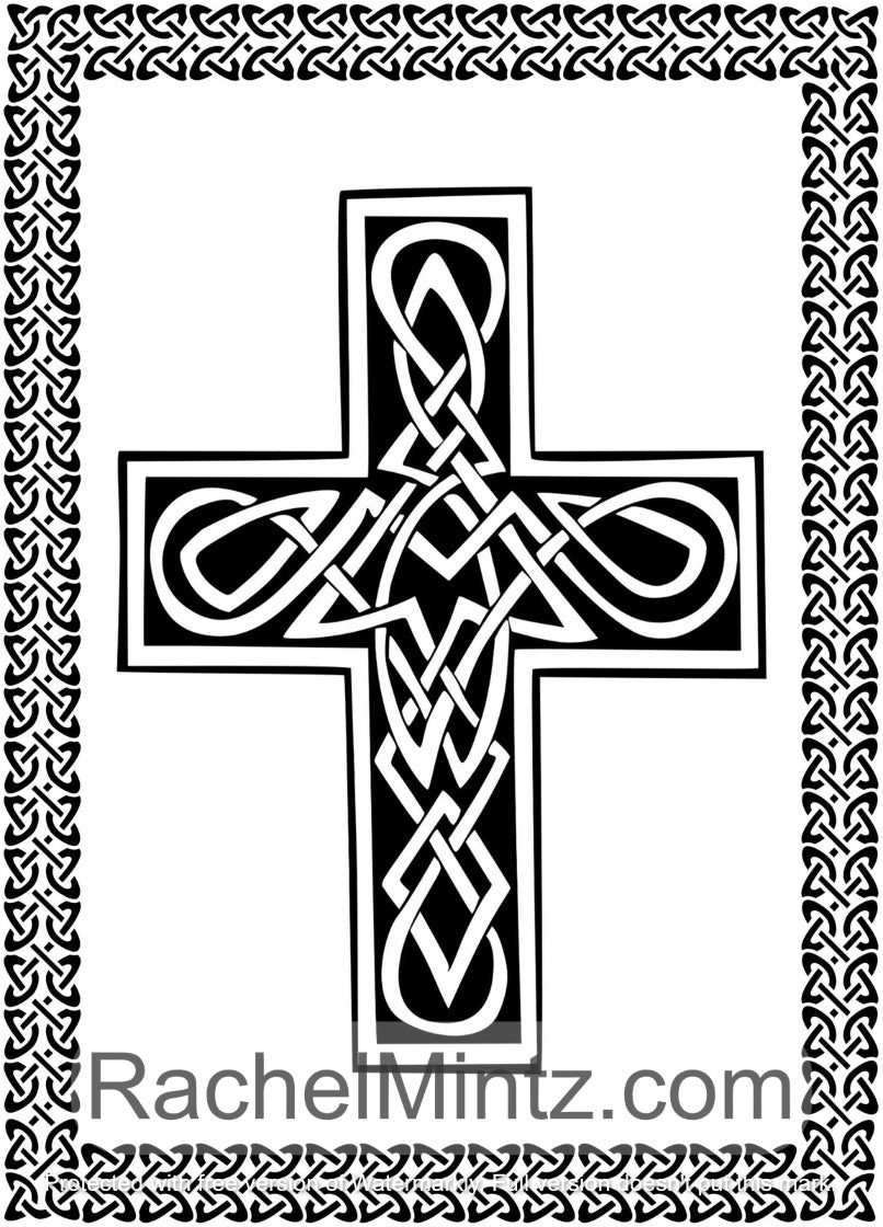 Celtic crosses pdf coloring book
