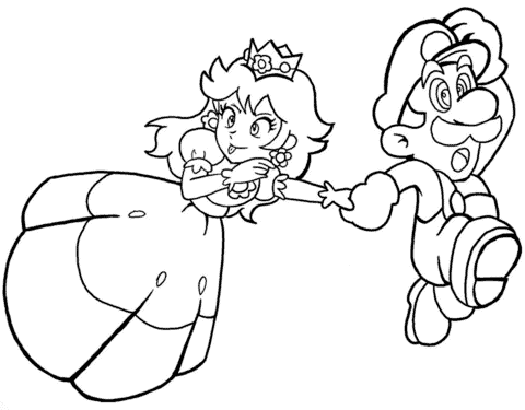 Free mario coloring pages