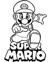 Mario princess daisy coloring page