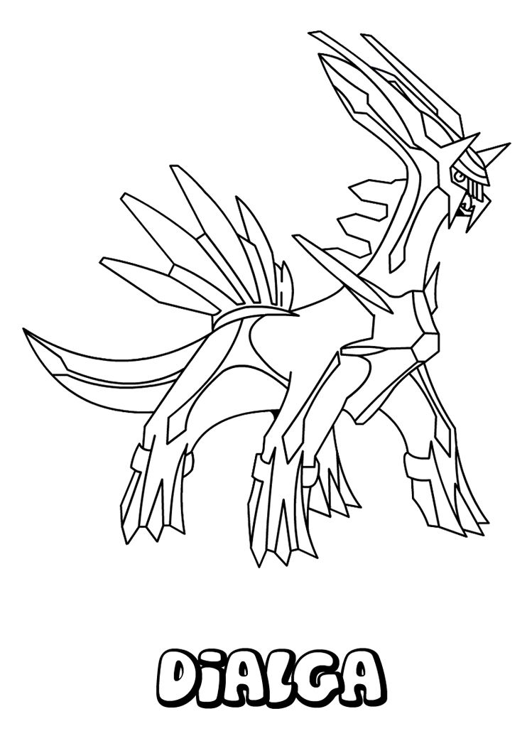 Get creative with pokemon dialga coloring pages