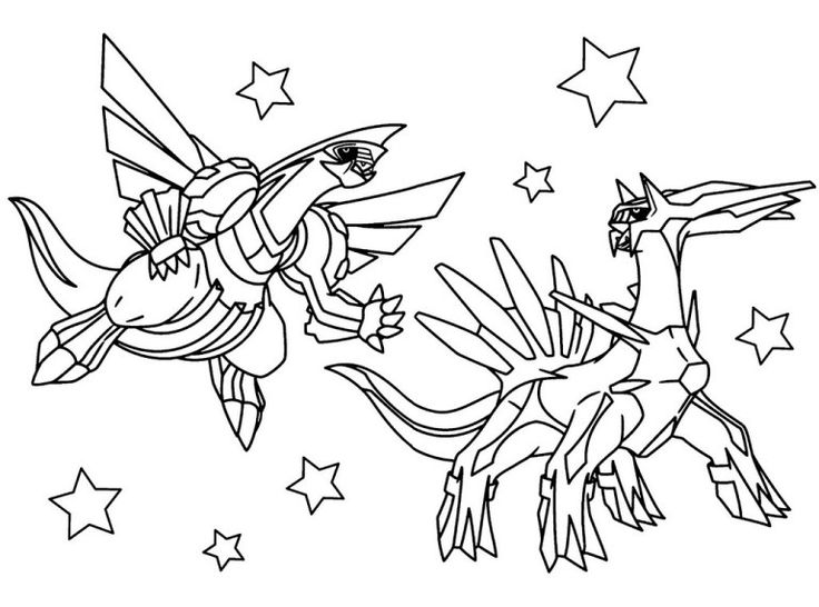 Dialga and palkia pokemon coloring pages printable pokemon coloring pages shark coloring pages cartoon coloring pages