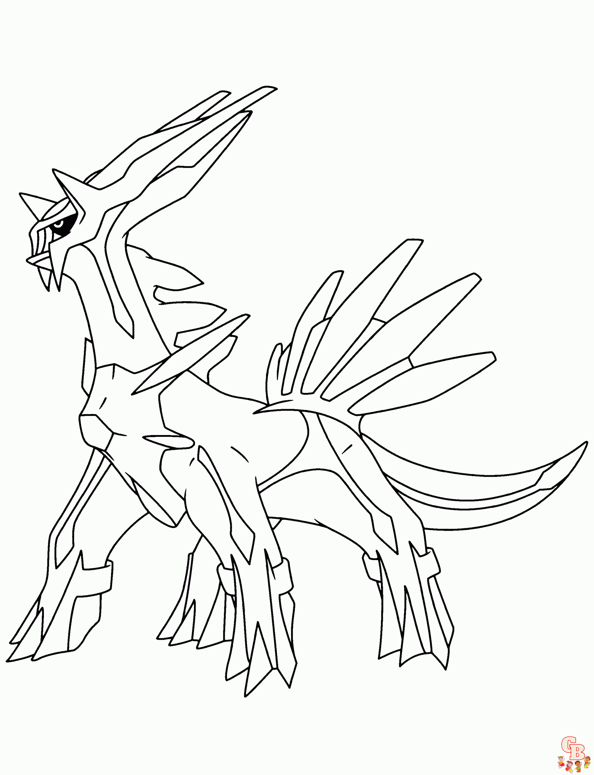 Oppdag spenningen ved dialga coloring pages