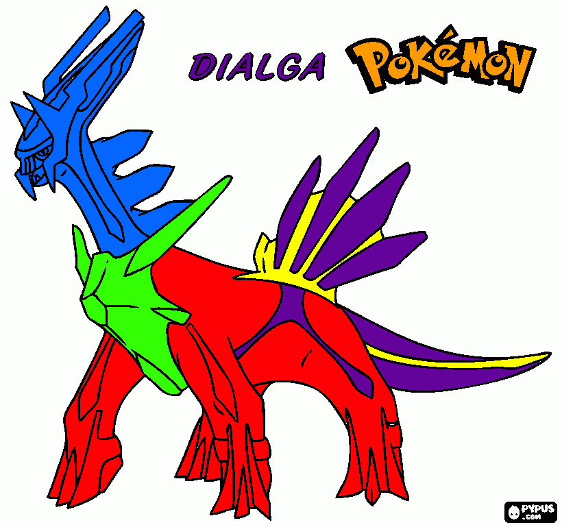 Dialga has the coloring page printable dialga has the