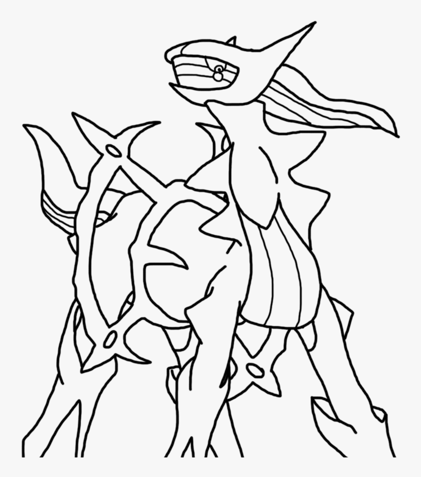 Pokemon coloring pages dialga hd png download transparent png image