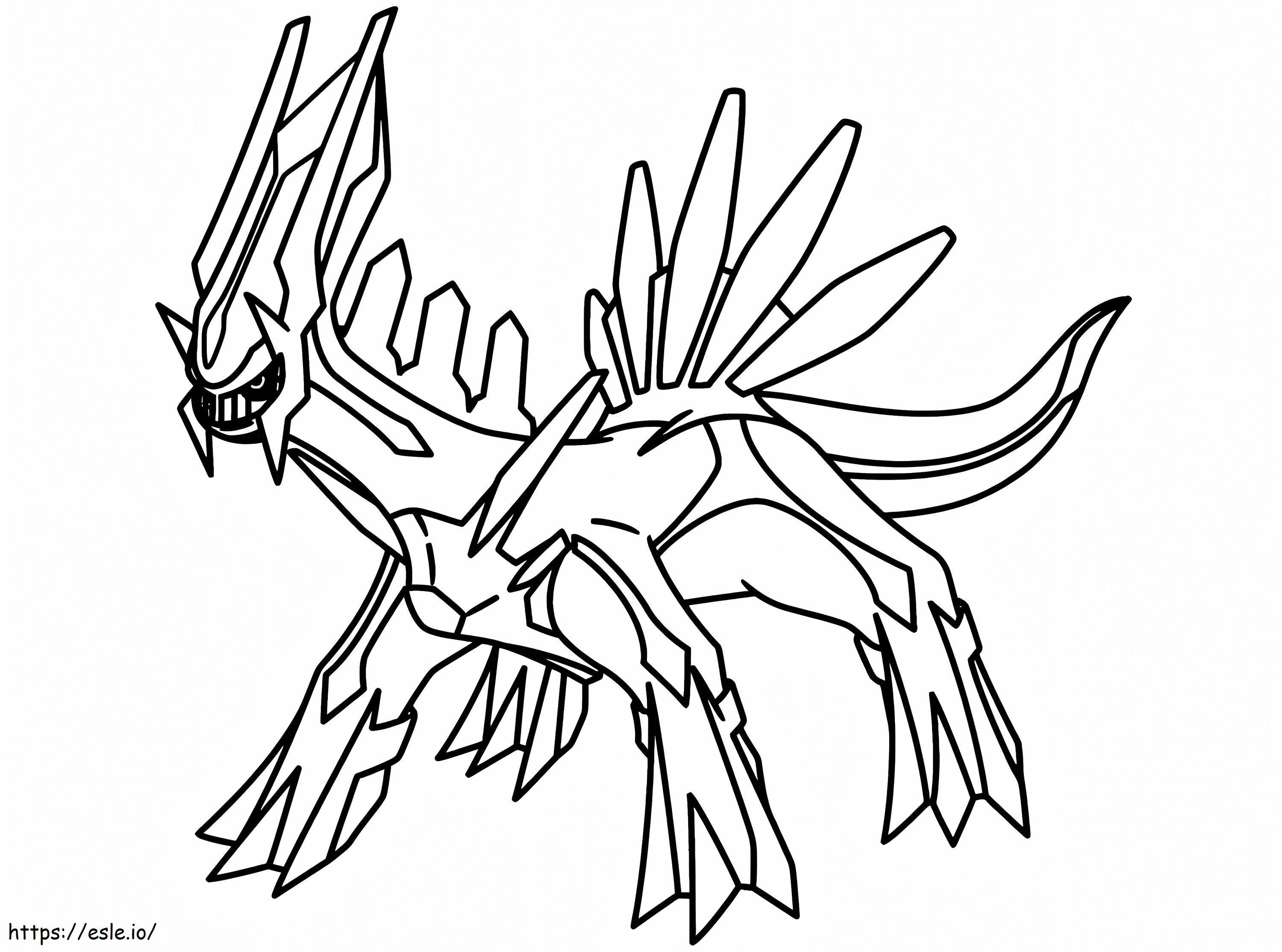 Mighty dialga coloring page