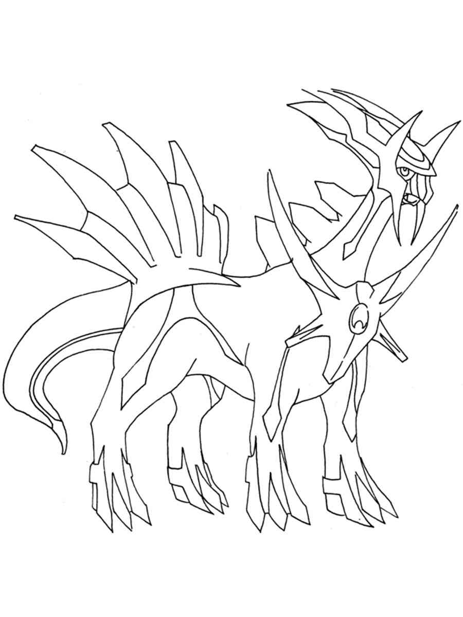 Pokemon dialga coloring pages