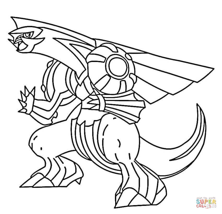 Palkia coloring page free printable coloring pages