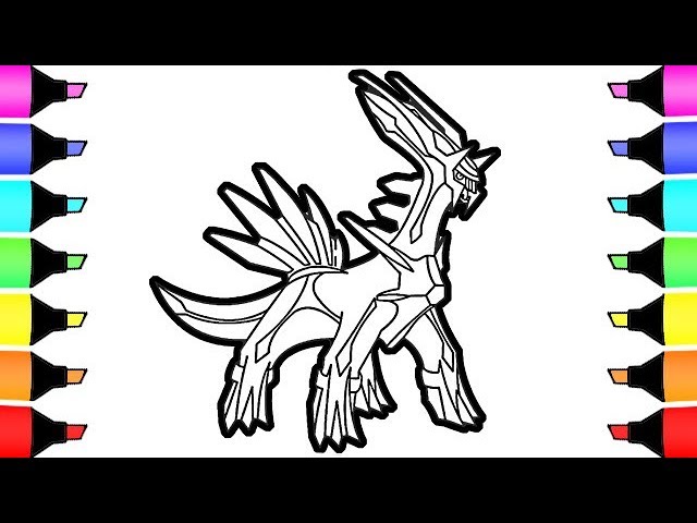 Coloring pages pokemon dialga i fun colouring for kids