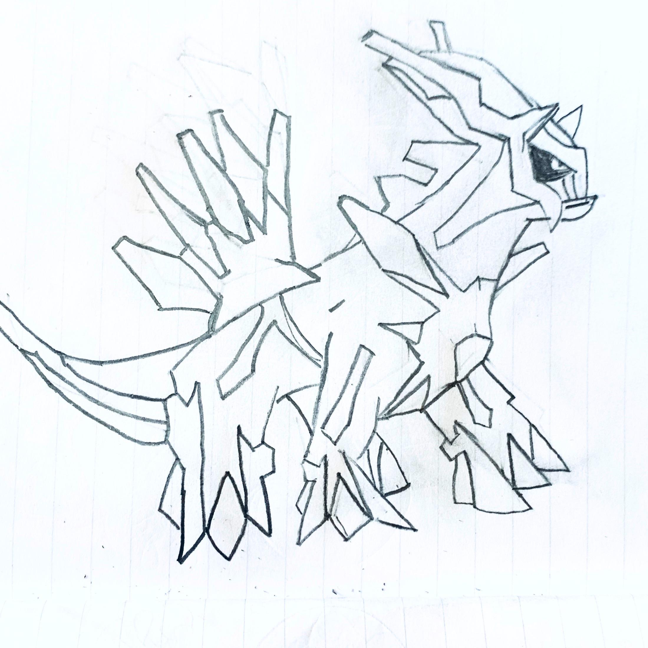 Dialga drawing rpokemonart