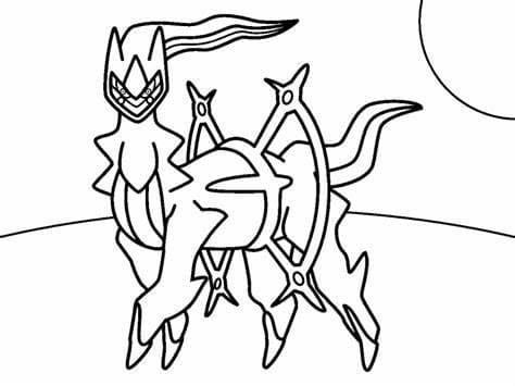 Arceus coloring pages