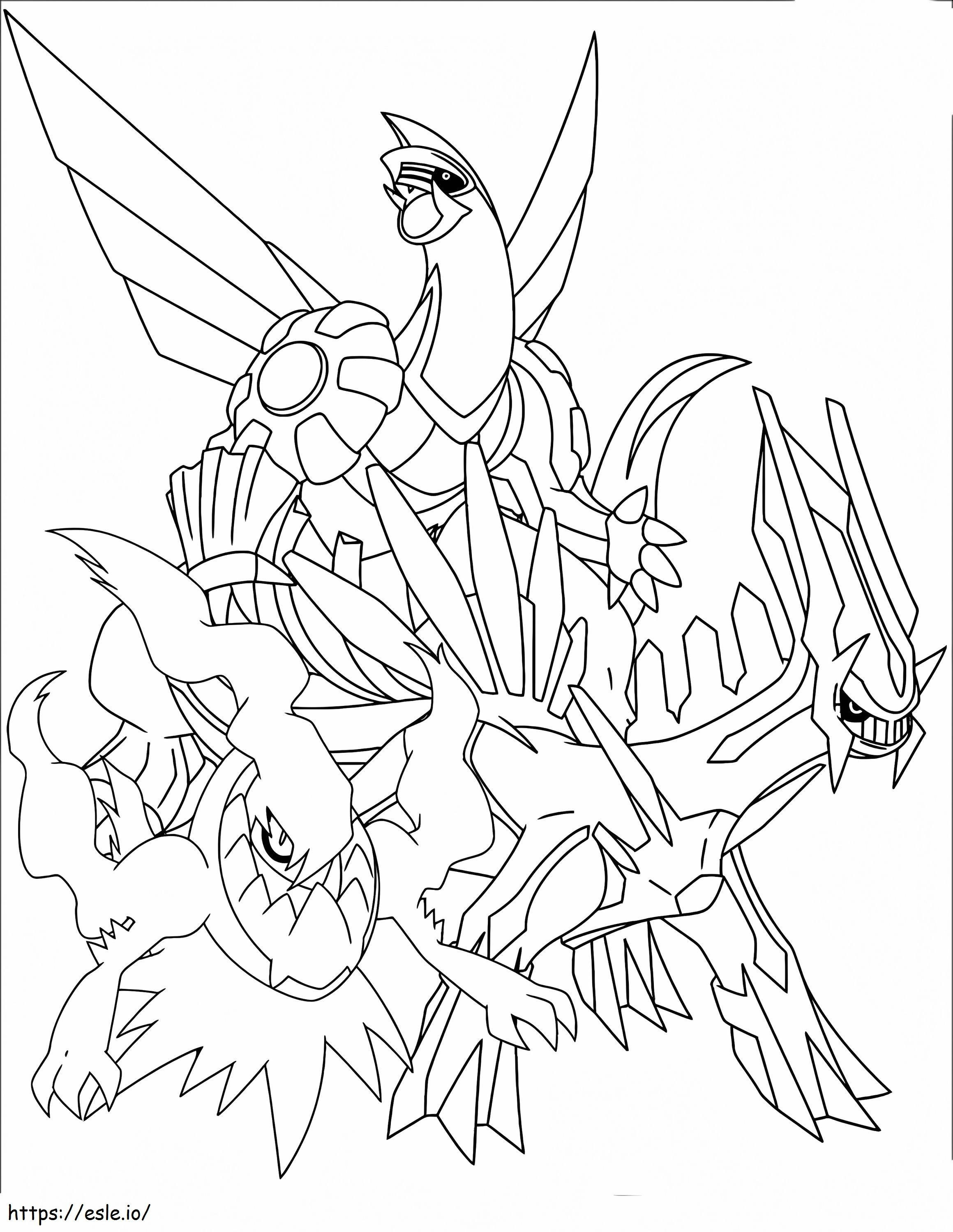 Dialga coloring page