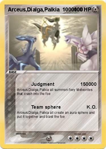 Pokemon arceus dialga palkia