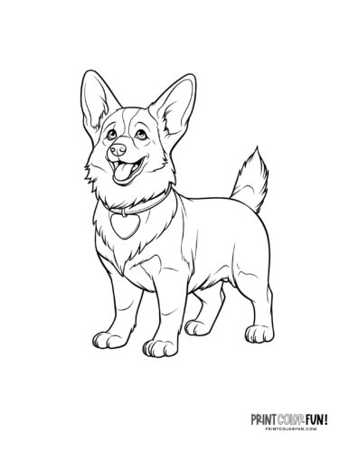 Dog coloring pages clipart pawsome activities for your little artist at