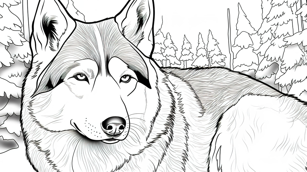 Dog coloring pages coloring pages of dogs husky background husky coloring picture husky dog background image and wallpaper for free download